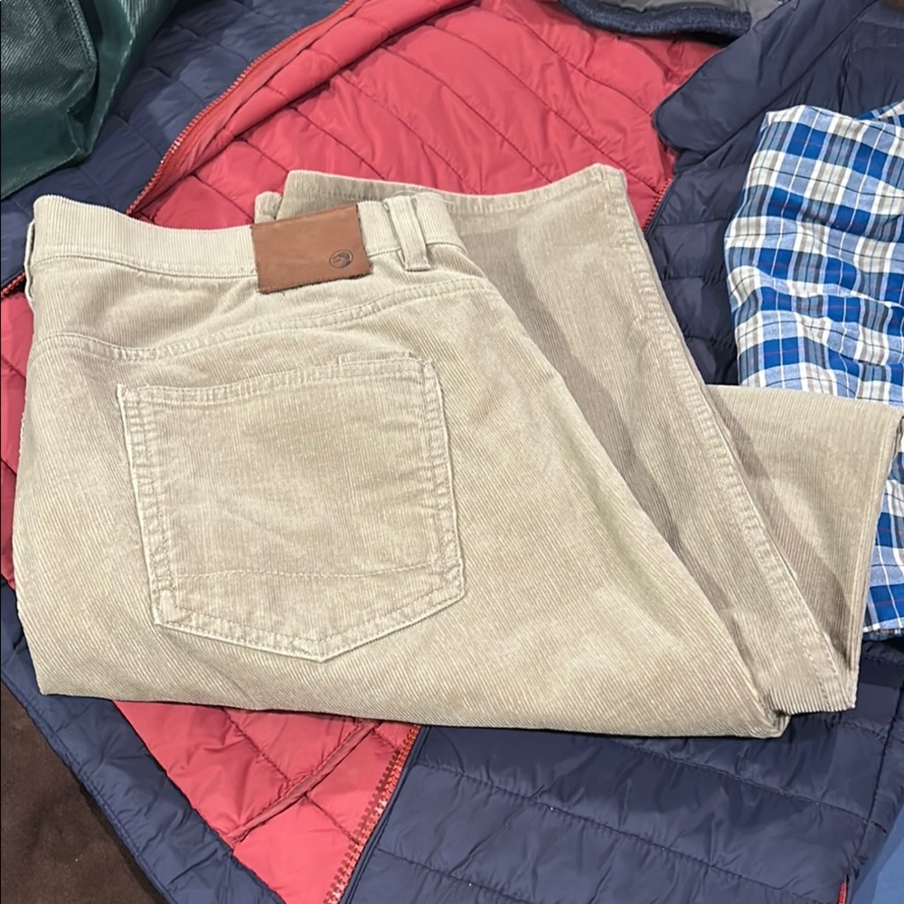 36 x 34 Men’s DH Tan Corduroy Pants